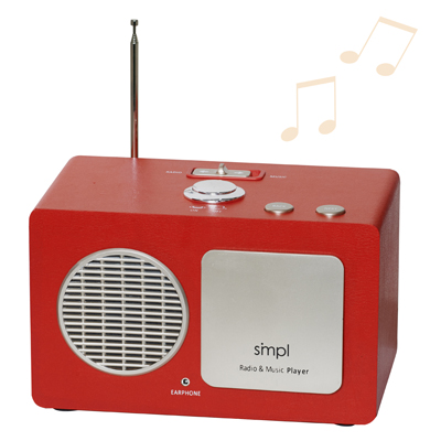Senior Friendly MP3 Music Player and One Button Radio